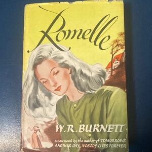Romelle by W.R. Burnett Hardcover Book First Edition!